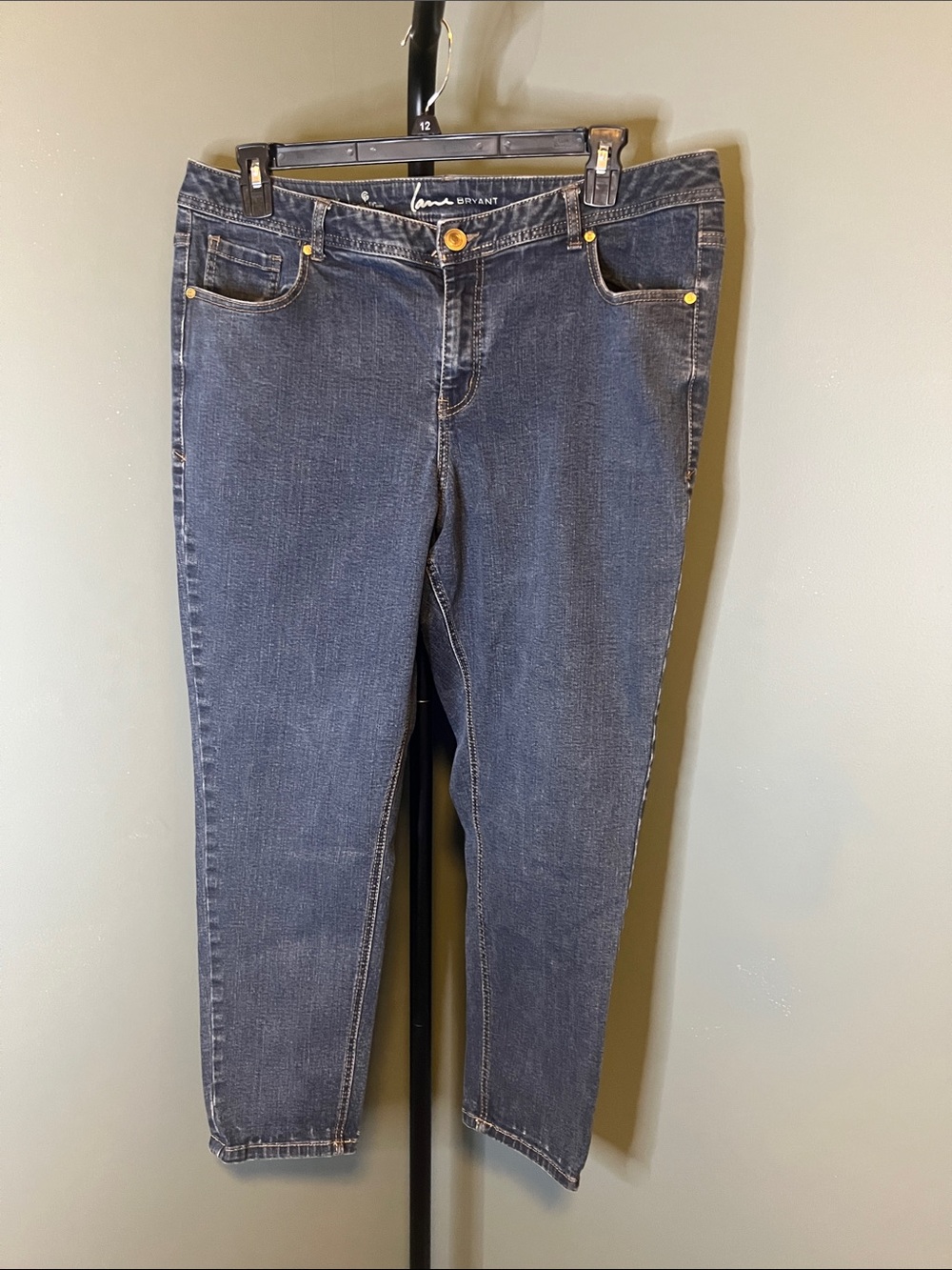 Lane Bryant Dark Indigo Cropped Ankle Jeans